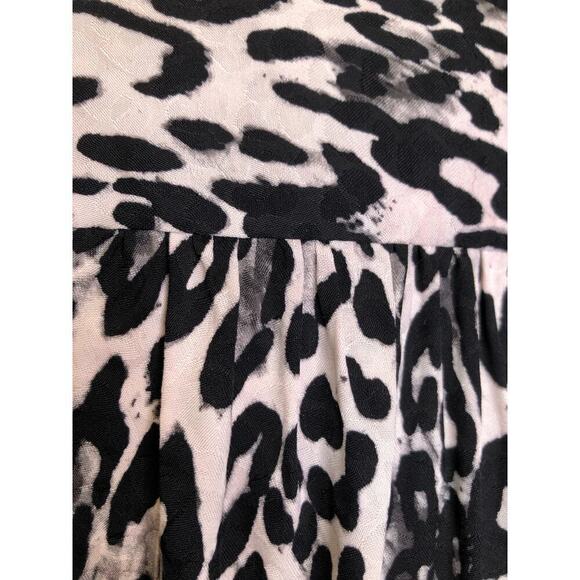 MILLY Animal Print Wrap Dress Leopard Print Gina Dress Size: Large - Picture 14 of 16